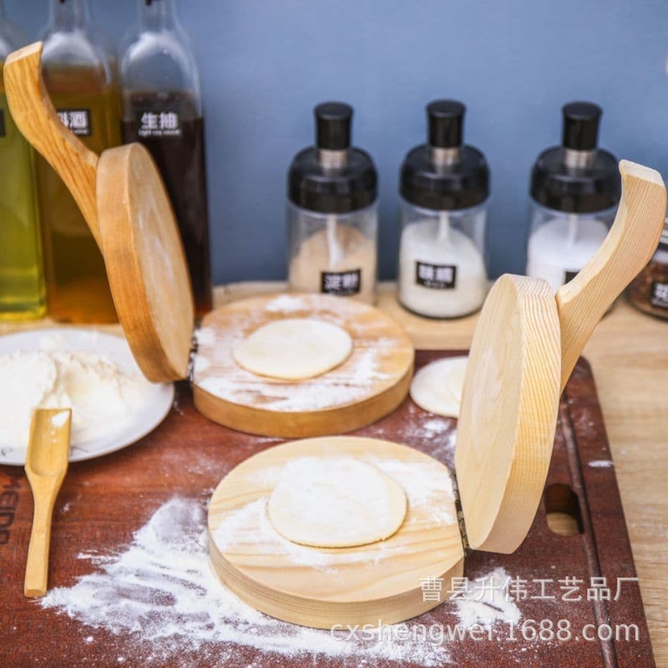 Rice Cake Solid Wood Dumpling Wrapper Press Board Tool Home Dumpling Maker Mold Wrapper Rolling Tool Wonton Wrapper