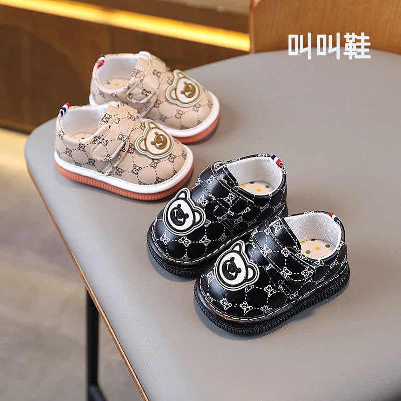 Squeaky Shoes for Baby Boys, Soft Sole Infant Walking Shoes, Non-Slip Toddler Shoes for Spring and Autumn, Squeaky Sound for Ages 0-1-2-3, Girls