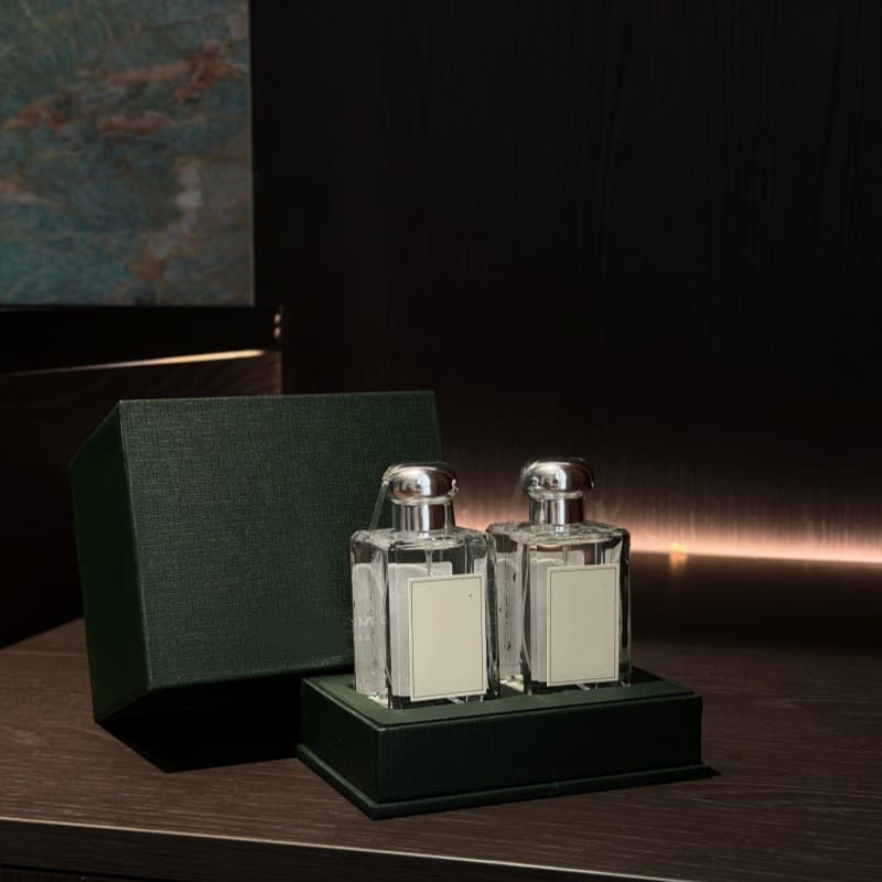 Zuju Style Green Box Perfume Double Bottle Gift Set, Bluebell & English Pear Similar Light Fragrance Set for Gifting