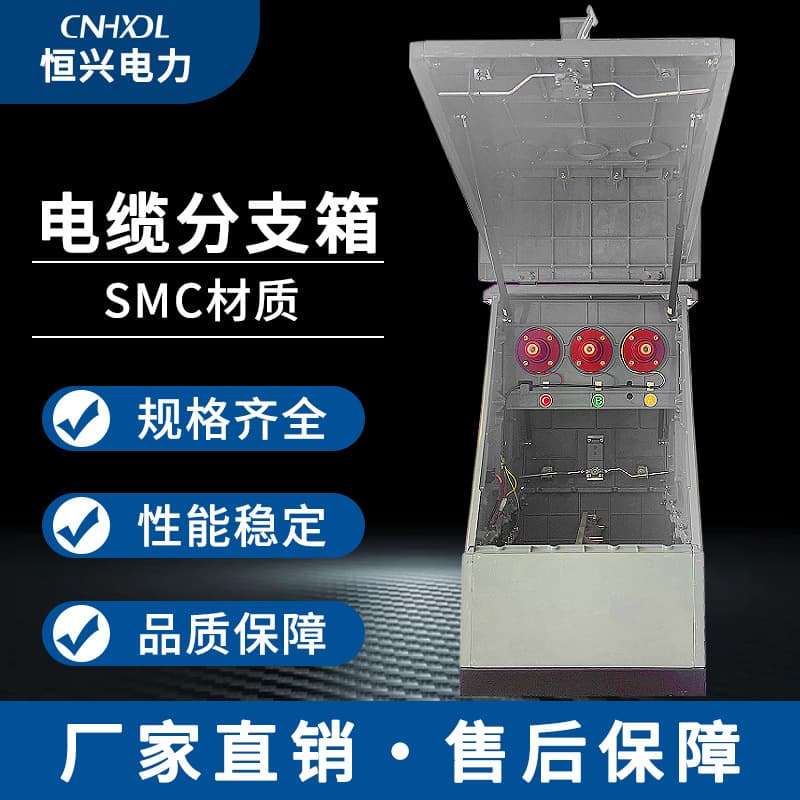 SMC Material Cable Branch Box, One Inlet to One/Two/Three/Four Outlets, Hengxing Direct Sales, Multiple Specifications High Voltage Cable Tapping Box