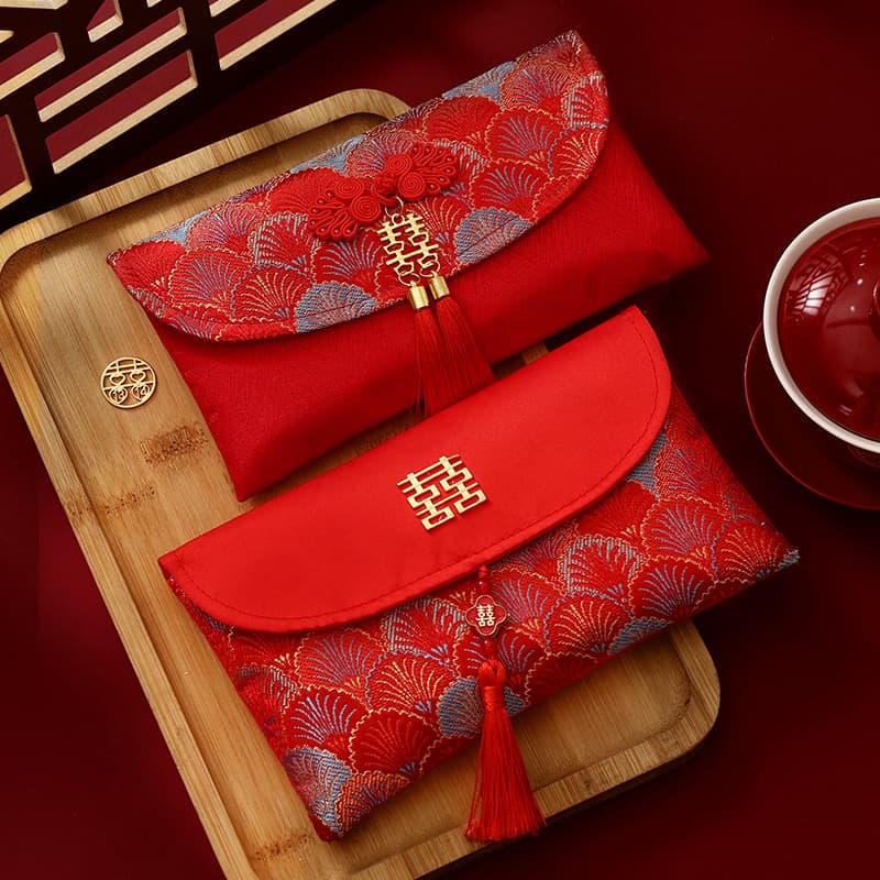 Wedding fabric red envelope 2026 new high-end sense change fee with the newlywed wedding million yuan blocked door red envelope