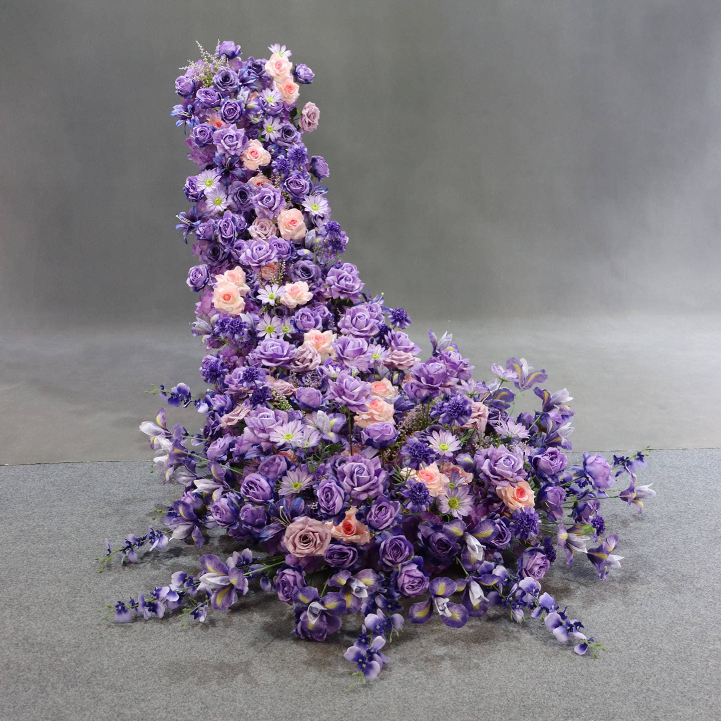 New butterfly moon waterfall simulation flower art wedding birthday party private room decoration advanced landscaping decoration arrangement