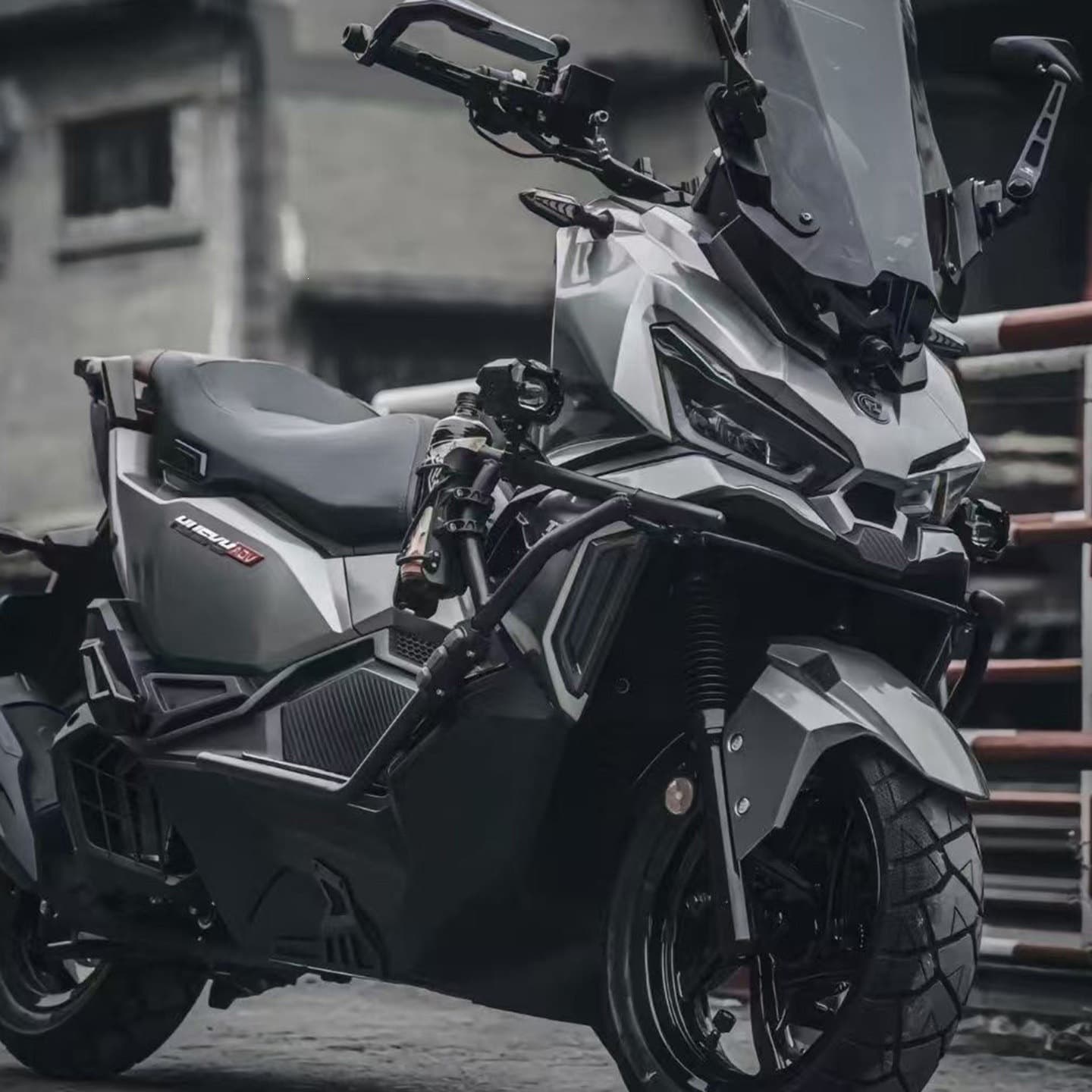 For SYM HUSKY150ADV Modified Bumper High Carbon Steel Guard Bar Husky Anti-Fall Bar Body Guard Bar