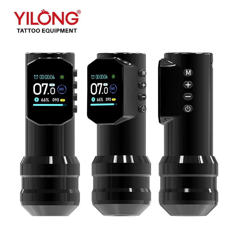 Yilong New ELF Sprite Tattoo Power Pen Tattoo Machine with Battery Tattoo Motor Machine Wholesale Cross-border