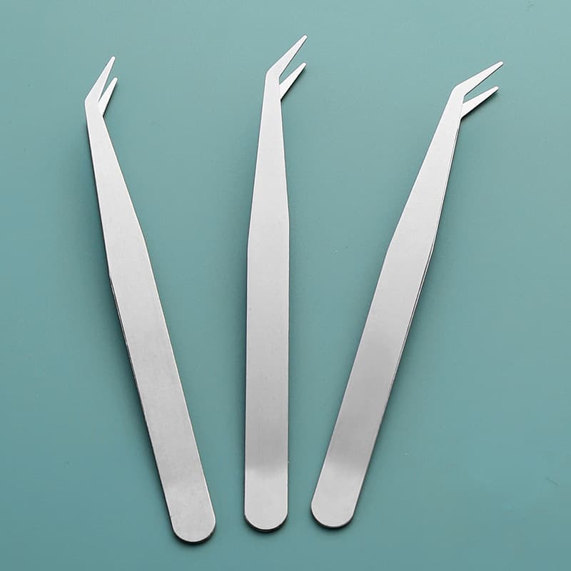10CM Diamond Painting Tool Kit, Stainless Steel Bent Tweezers, DIY Tools, Free Gift