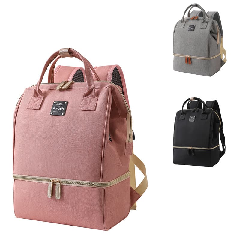 Factory Wholesale Mommy Bag for Baby Travel, Outdoor Dining, Baby Food Insulation, Breast Milk Storage Backpack
