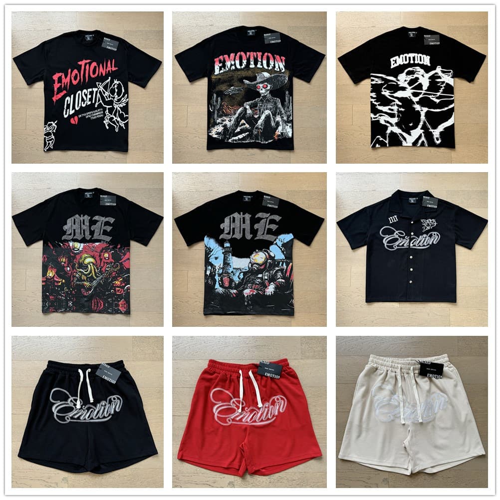 American Street Style Rhinestone Print Summer Short Sleeve T-Shirt for Men and Women, Couples, Youth