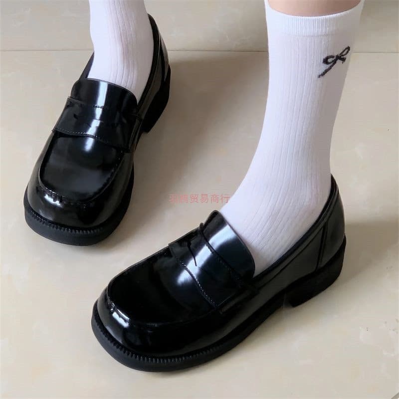 Sizes 33-44 Plus Size Women's Shoes, JK Uniform Shoes, Academic Style Versatile Cosplay Flats, Spring/Autumn Anti-Slip Durable Flats Size 42