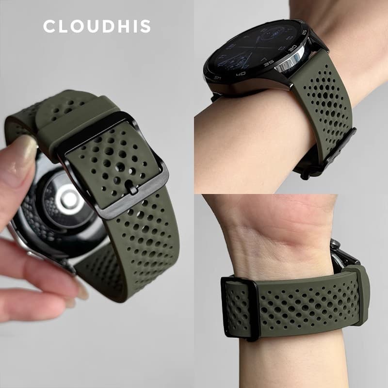 Suitable for Huawei gt5/3pro/4pro/Redmi watches 4 holes gt6 watch wristband silicone