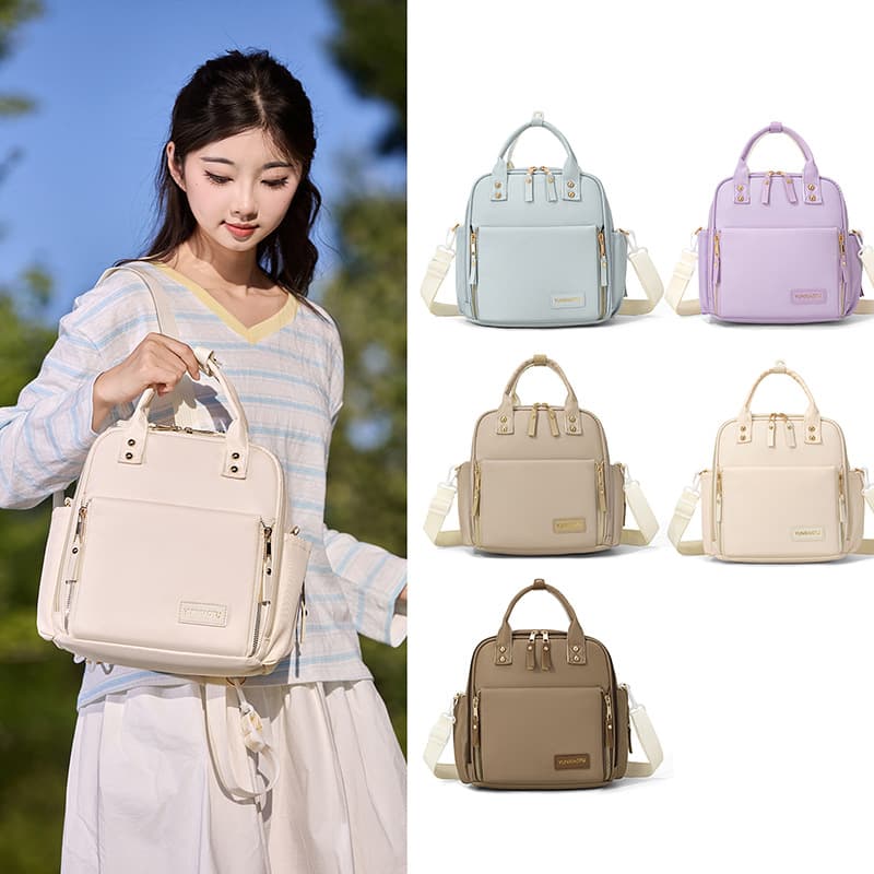 Summer new model of mommy bag, double-back cross-body, medium-sized fashionable mother and baby bag for traveling with baby, mother bag for women