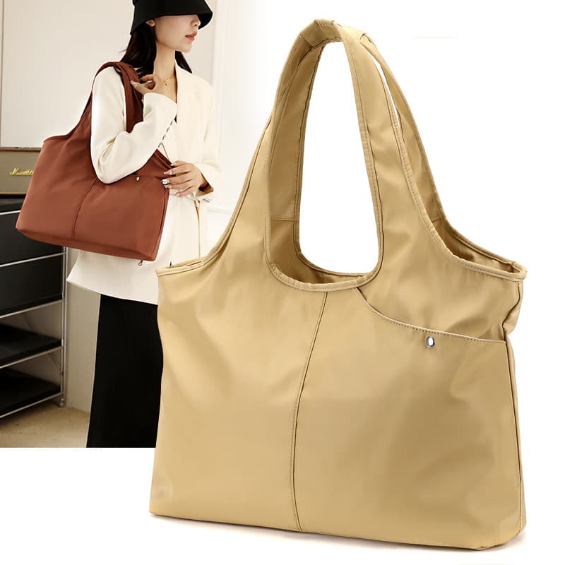New Lightweight Waterproof Nylon Oxford Cloth Diaper Bag, Casual Travel Shoulder Handbag for Women