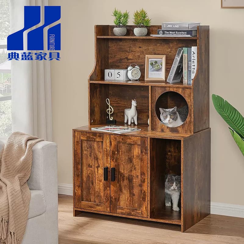 Amazon's Best-Selling Panel Furniture Cat Cabinet Cross-Border Living Room Modern Minimalist Cat Cage Factory Wholesale Pet Cabinet