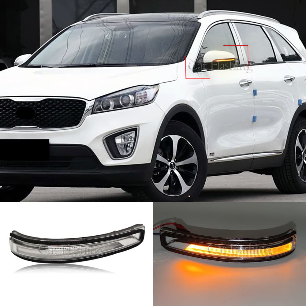 Turn signal light for Kia Sorento L 2015-2019 models, side mirror light, rearview mirror light