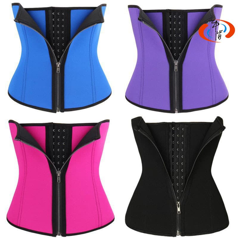 Amazon Sweaty Abdominal Shaper Abdominal Belt Sports Fitness Zipper Buckle Waist Protection Reinforcing Belt