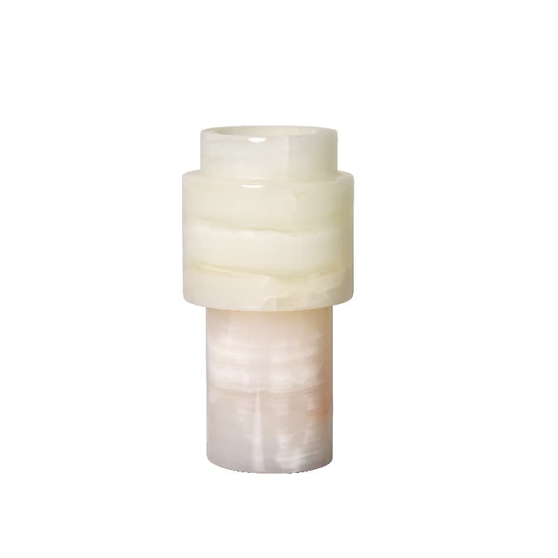 Vintage Natural Jade Vase Wabi-Sabi Style Flower Arrangement for Model Home Living Room Coffee Table Dining Table Luxury Decor