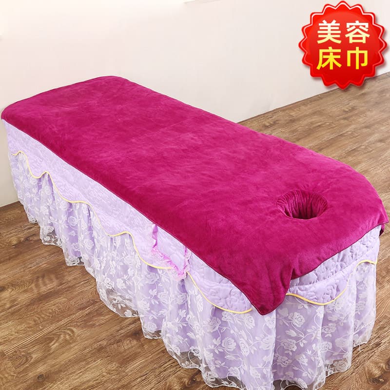 Beauty Salon Bed Sheet Towel Adult Large Bedding Massage Table Cover with Hole Large Towel