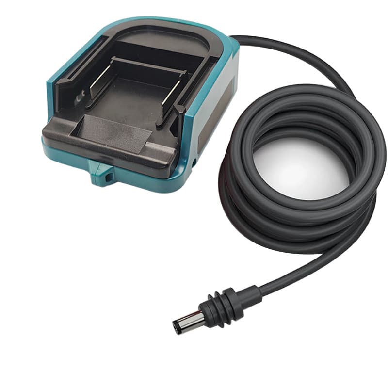 Compatible with Makita Miwoche DeWalt lithium battery DIY to 2.1 DC power socket lithium battery output adapter