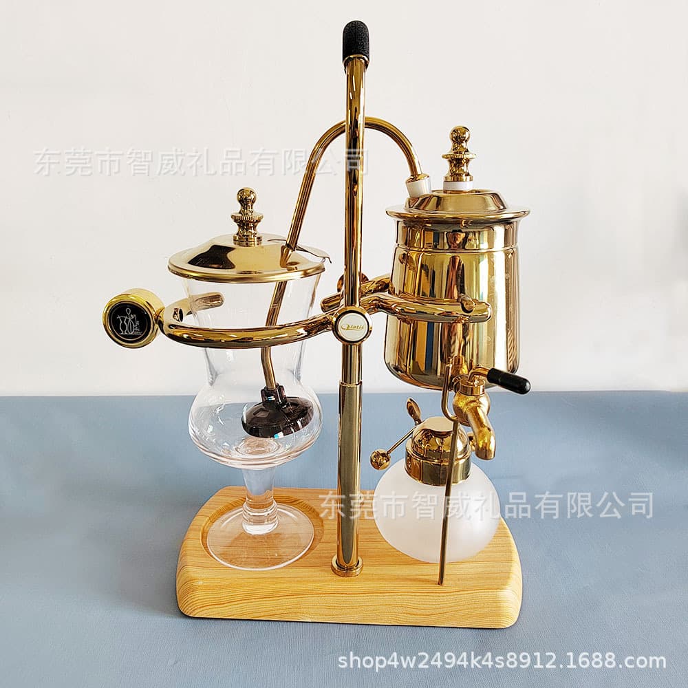 New Belgian Coffee Siphon Pot Manual Brew Coffee Pot Home Tea and Coffee Dual-Purpose Auto Shutoff Pot