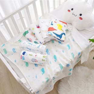 Customizable Newborn Swaddle Blanket Summer Printed Bamboo Fiber Baby Blanket Bath Towel Gauze Swaddle Wholesale