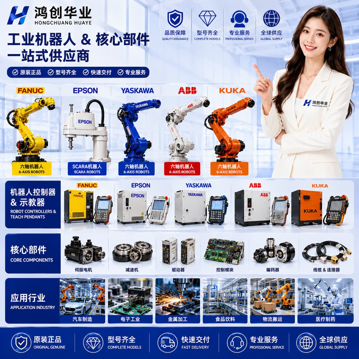 Used EPSON Industrial Robot 4KG Six-Axis Robotic Arm Assembly Handling C4-A901S Manipulator