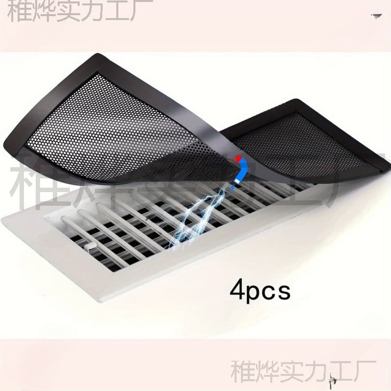 In-stock ventilated magnetic PVC dust screens, removable, cleanable, reusable, full specifications, free samples available.