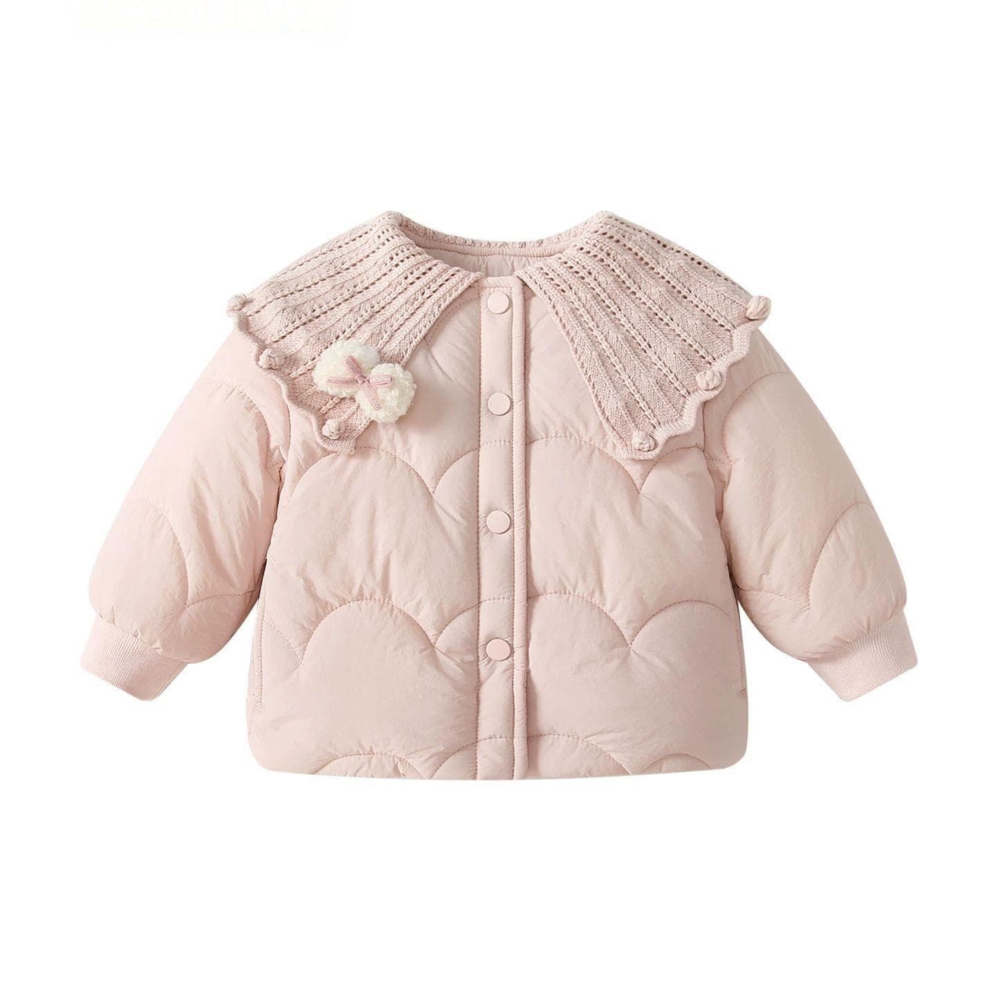 Girls Cotton Padded Coat Winter New Trendy Kids Clothes Quilted Jacket, Baby Outdoor Thick Warm Winter Top
