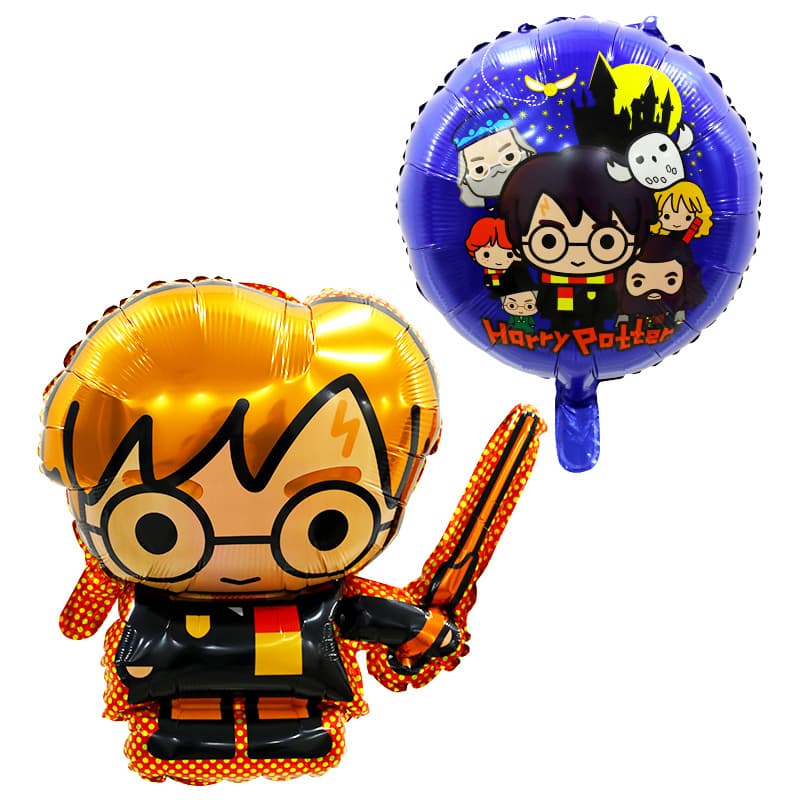New Harry Potter Aluminum Film Balloon Set Children's Birthday Party Scene Decoration Cartoon Aluminum Film Balloon Wholesale