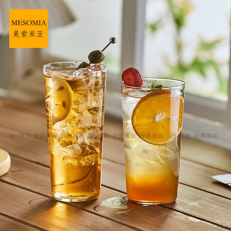 Mesoemia simple ultra-thin cocktail cup straight cup Colin cup long drinking glass bar special juice cup
