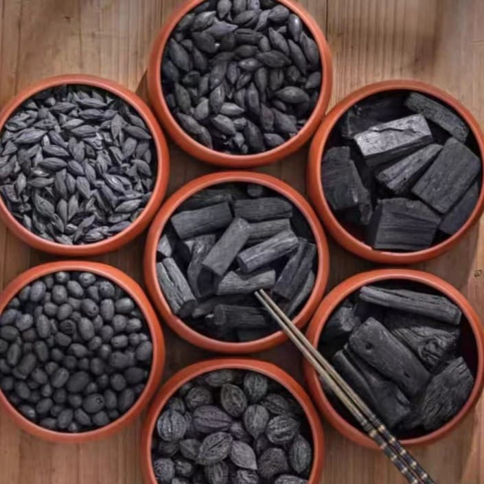 Tea Brewing Carbon, Small Pieces of Charcoal, Hearth Tea Brewing Charcoal, Home-use Tea Brewing Wood Charcoal, Olive, Walnut, Black Olive, Longan Charcoal