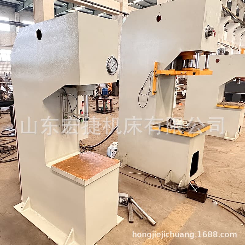 20T single-arm hydraulic press punching machine, 10-ton single-column straightening machine, small and medium-sized C-type single-column hydraulic press in stock.