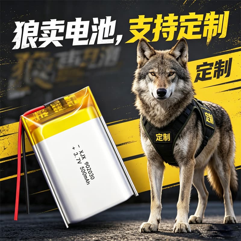 Polymer lithium battery 902030-500 mAh 3.7V soft package lithium-ion lithium Bluetooth headset night light battery