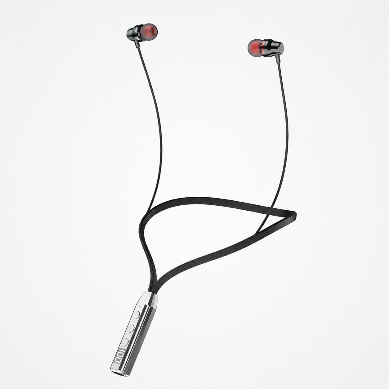 Factory Cross-Border Neckband Bluetooth Headset TWS Earphone Vibration Alert Sweat-Resistant Heavy Bass Sports Earphones