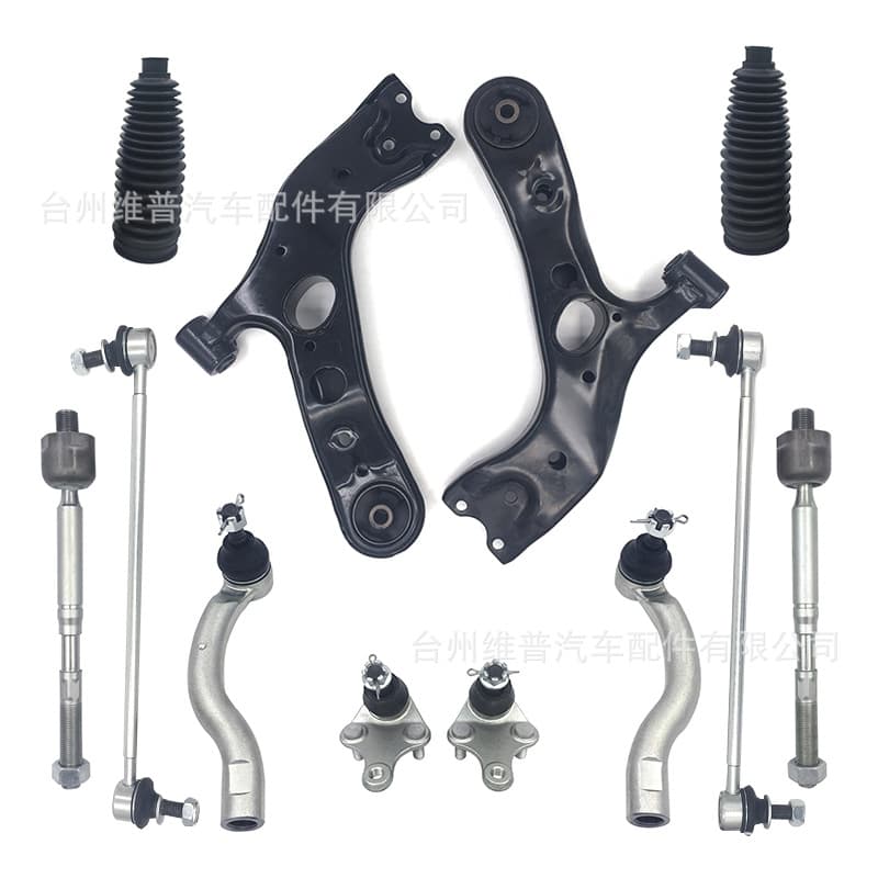 Taizhou Yongyi Compatible 2006-2014 Toyota RAV4 Front Lower Control Arm Sway Bar Ball Joint 12-Piece Set