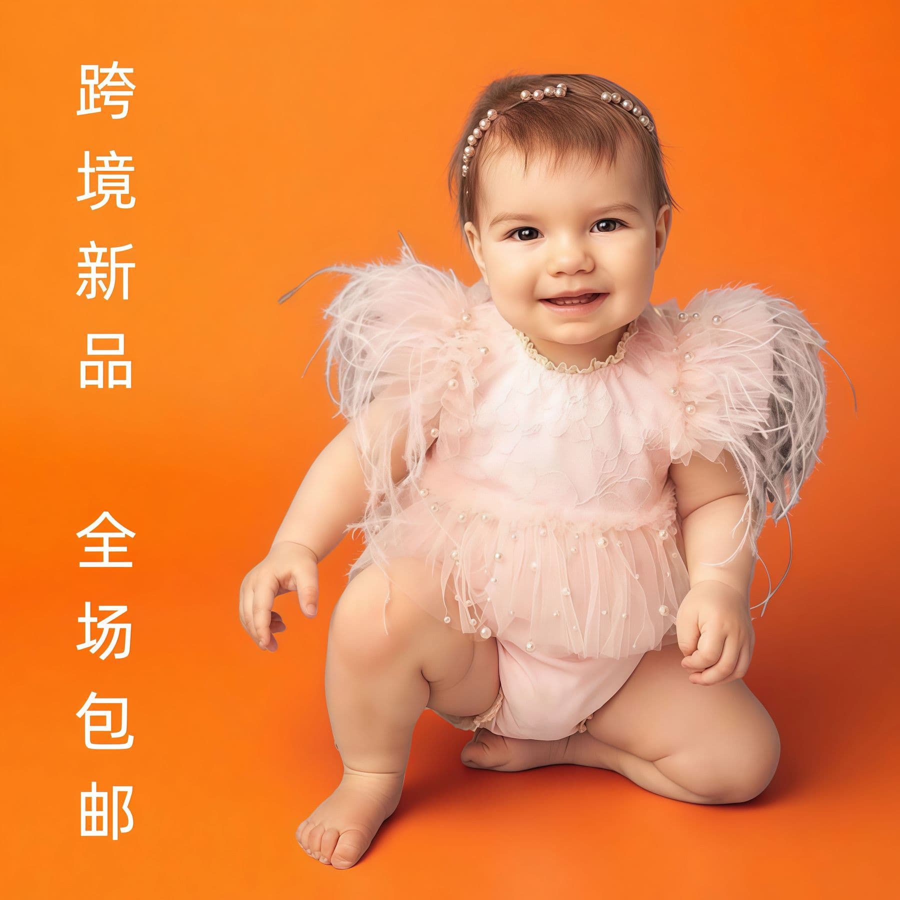 Cross-border new children's photography clothing for 100 days of photo shoots and styling clothing for baby girls lace skirt props and clothes