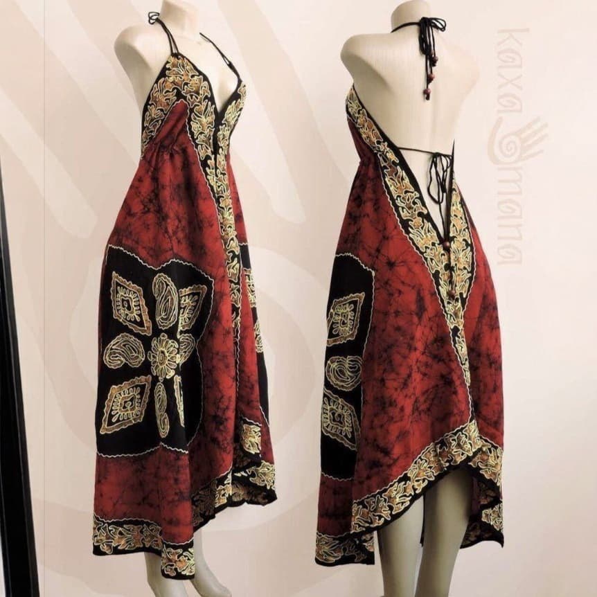 Middle Eastern Style Robe Strappy Nightgown Loose Outerwear Cross-Border Women's Print Tie-Dress