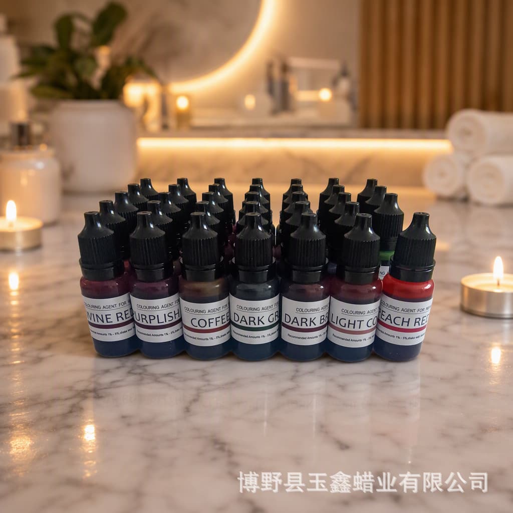 Scented candle liquid color 34 colors 10ml combination cross-border candle diy tool accessories can be packaged in separate packages