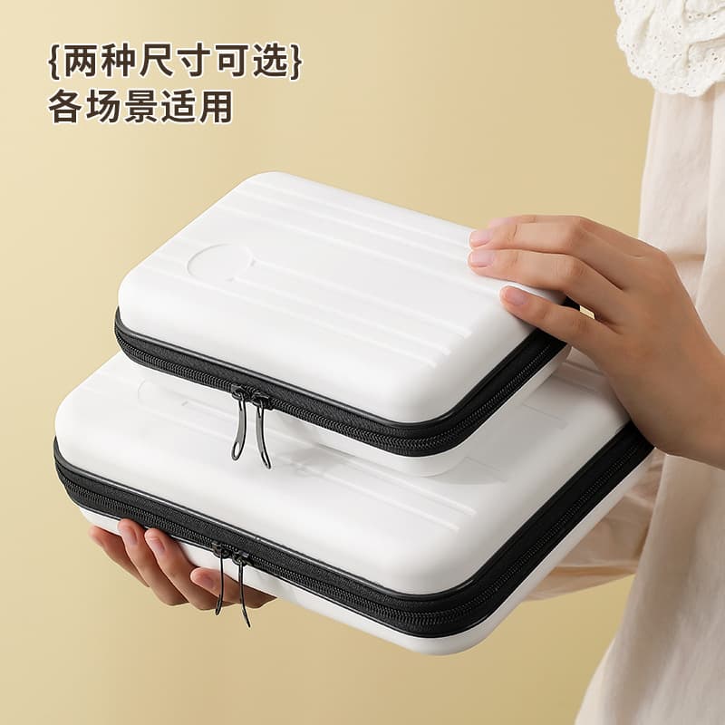 Korean Niche PP Suitcase Cosmetic Bag Wholesale Gift Small Mini Luggage Storage Cosmetic Box Bag Trendy
