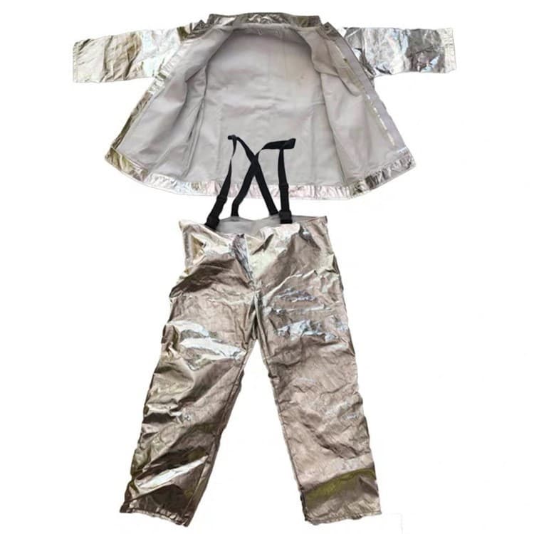 Composite Aluminum Foil Fireproof Suit 1000-Degree Suit High-Temperature Work Protection NAF-01 Labor Protection Heat Insulation Suit