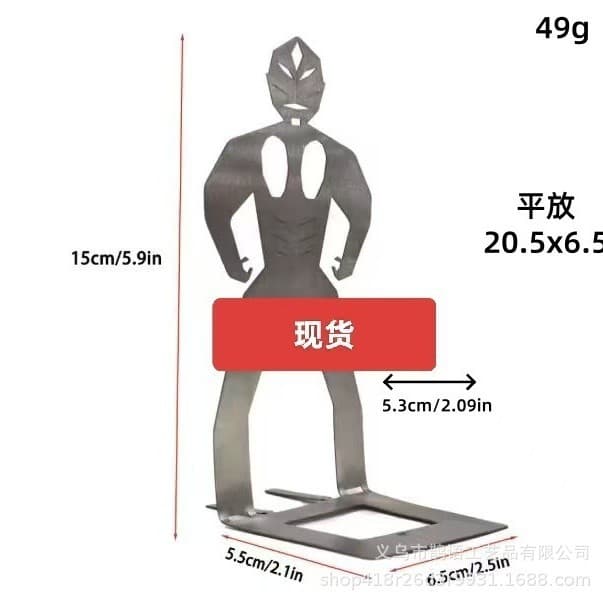 Cross-Border Bestseller Stainless Steel BBQ Sausage Holder Outdoor Human-Shaped Sausage Rack