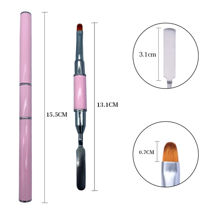 Manicure dual-purpose glue-taking phototherapy pen round-head pen flat-head glue pen water glue pen carving pen foreign trade cross-border