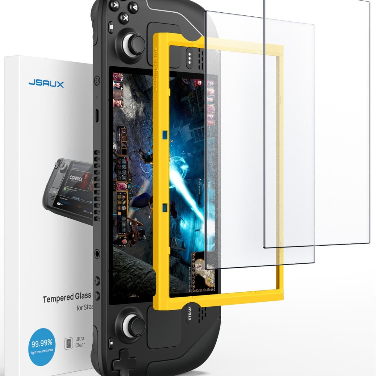 JSAUX Anti-Glare Tempered Glass for Steam Deck Handheld GP0110