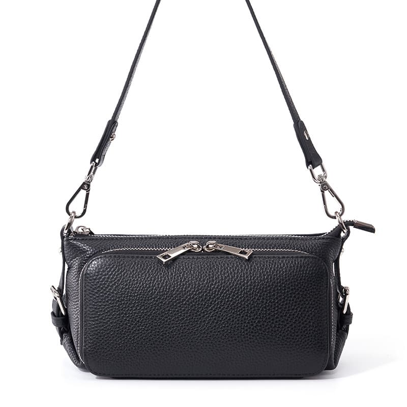 New Genuine Leather Shoulder Bag for Women, Fashionable Crossbody Backpack, Large Capacity, Underarm Dumpling Bag, Korean Style, Cross-border