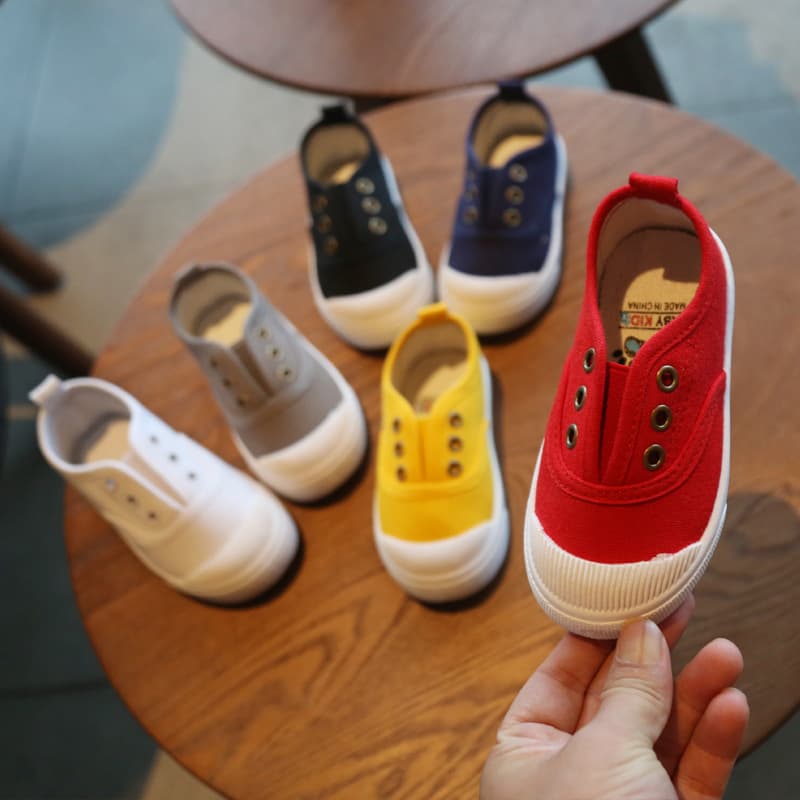 2025 Spring and Autumn Children's Shoes Baby Canvas Shoes Children's Casual Shoes Korean Style Fashion Boys and Girls Student Shoes Manufacturer Wholesale