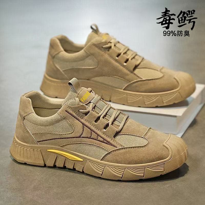 Jiang Yufei New Breathable Anti-Slip Wear-Resistant Safety Work Shoes for Men Spring Sports Shoes Casual Workwear Shoes