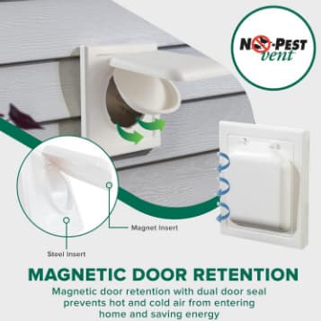 Amazon Dual Door Dryer Cover, Double Door Exhaust Cover, Vent, Windshield