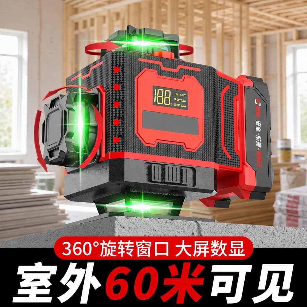 Laser level infrared high-precision automatic leveling wire instrument decoration measurement leveling instrument source factory