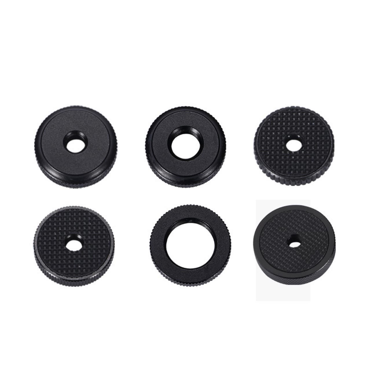 1/4" Imperial Round Nut Photography Tripod Head Washer, 5/8" Microphone Screw Cap 3/8" Camera Accessory