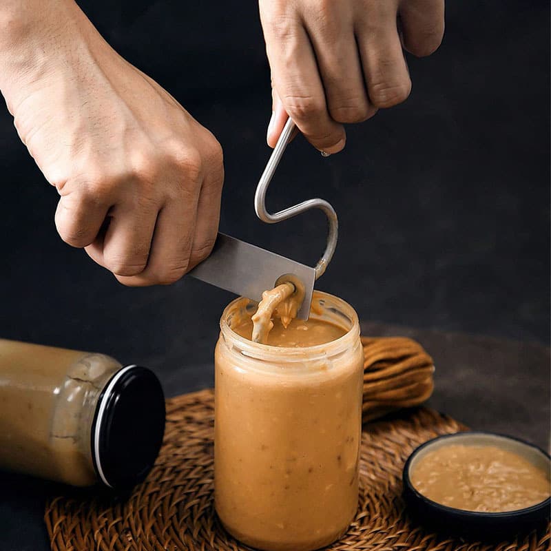 Temu Cross-border Stainless Steel Peanut Butter Stirrer, Food-Grade Material Butter Sauce Stirrer Kitchen Gadget
