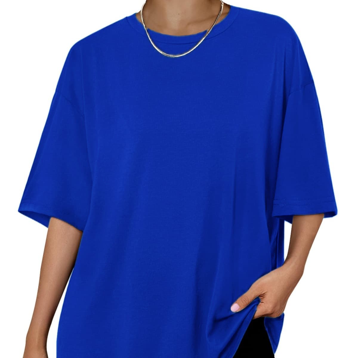 27 Colors Women's Oversized Summer T-Shirt Business Casual Formal Tops Beach Vacation Clothing Spring Fashion 2
