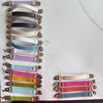 Factory-produced gift box leather handle PU leather strap hand strap PU handbag strap genuine leather bag strap leather rope handle